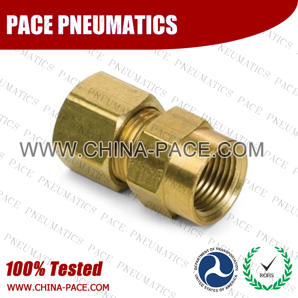 Female Adapter Compression fittings, Brass connectors, Brass Pipe Joint Fittings, Pneumatic Fittings, Air Fittings